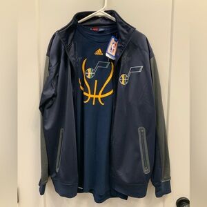 NBA Utah Jazz Majestic Track Jacket & The Go To Tee Autographed Gordon Hayward